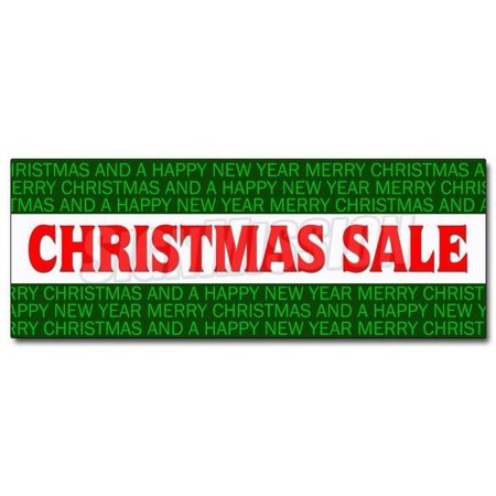 SIGNMISSION CHRISTMAS SALE DECAL sticker christmas season decorate discount holidays D-36 Christmas Sale